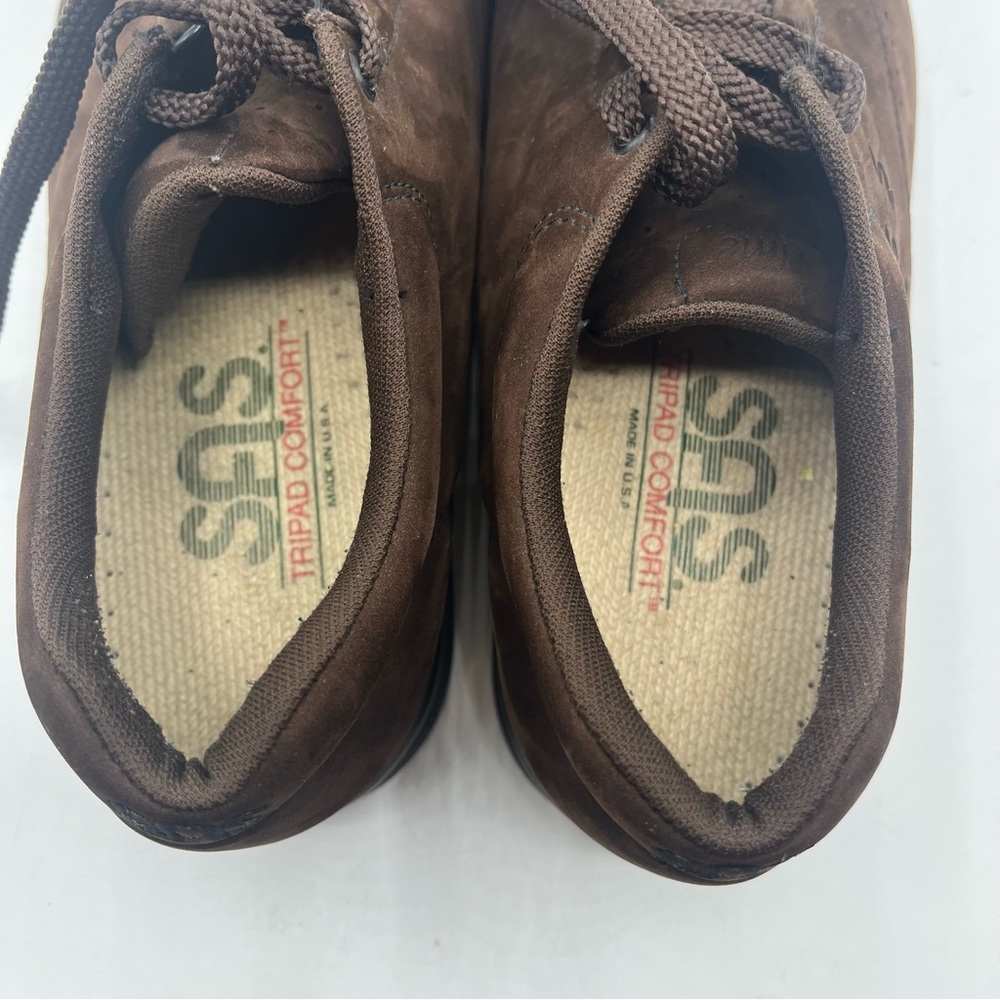 SAS Womens Free Time Chocolate Brown Suede Walking Shoes Sz 5.5 Tripad Comfort - Picture 13 of 14